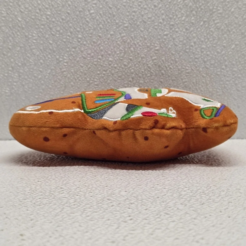 Chewy Pixar Buzz Lightyear Gingerbread Cookie Squeak Plush Toy